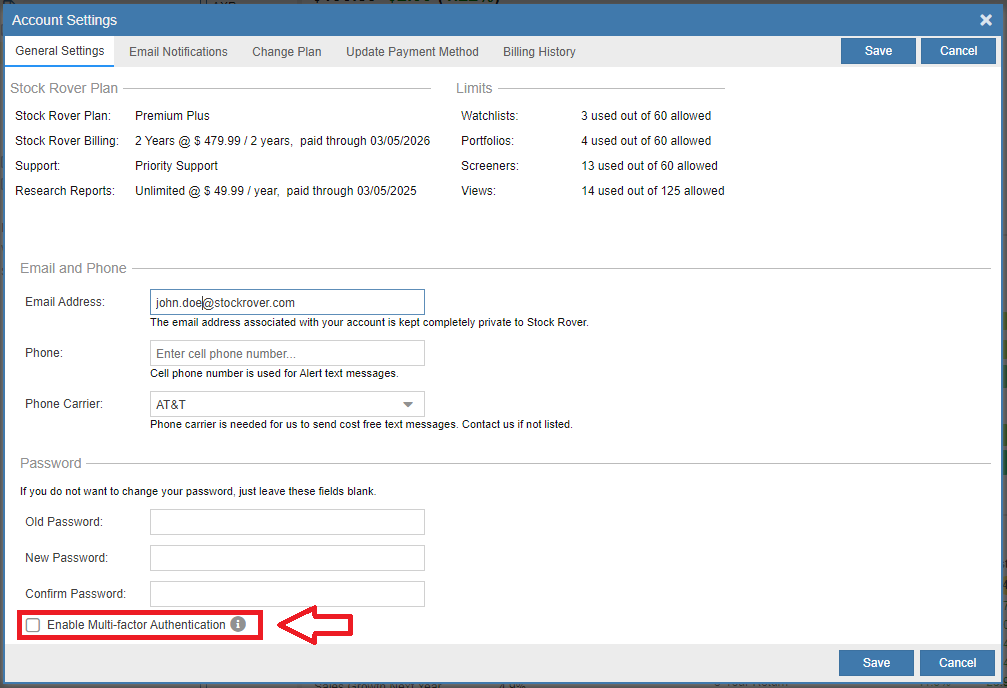 enabling multi-factor authentication