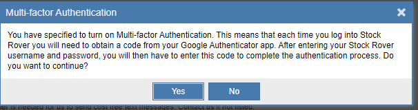 confirming MFA activation