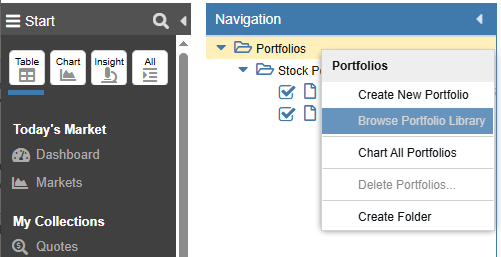 portfolio library