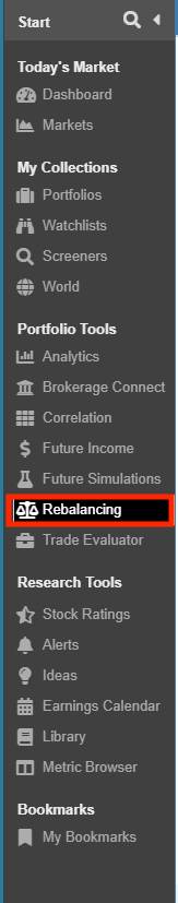 Click to enlarge Rebalancing