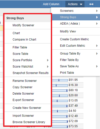 Actions Overview