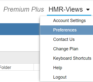 Click to enlarge Account Preferences