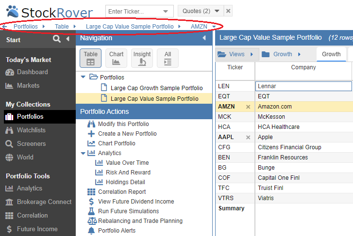 Click to enlarge Breadcrumb Navigation